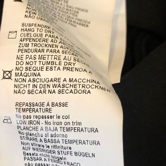 Joseph Ribkoff Black A Line Dress With Crystal Bead Detail Mob Wife Style Size 4 - Picture 13 of 13